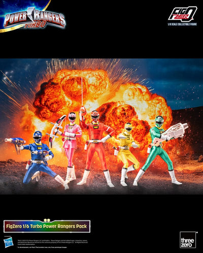 Power Rangers Turbo FigZero Action Figures 1/6 5-Pack Turbo Power Rangers 30cm - Action Figures - ThreeZero - Hobby Figures UK
