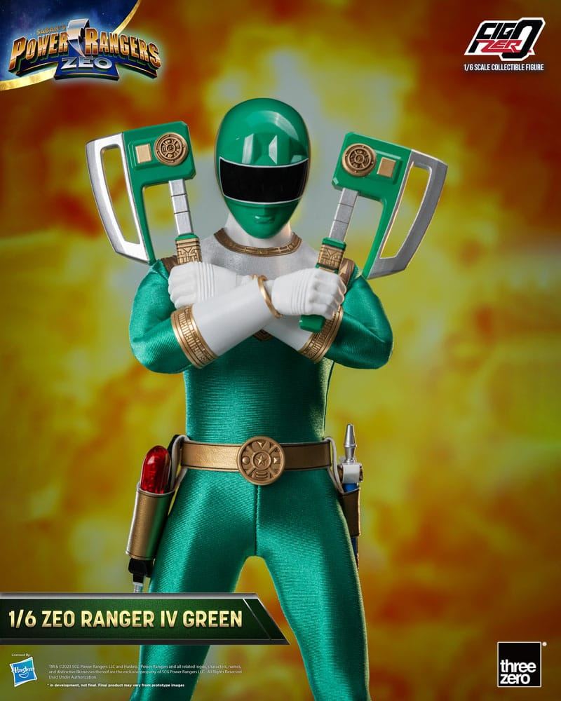 Power Rangers Zeo FigZero Action Figure 1/6 Ranger IV Green 30cm - Action Figures - ThreeZero - Hobby Figures UK