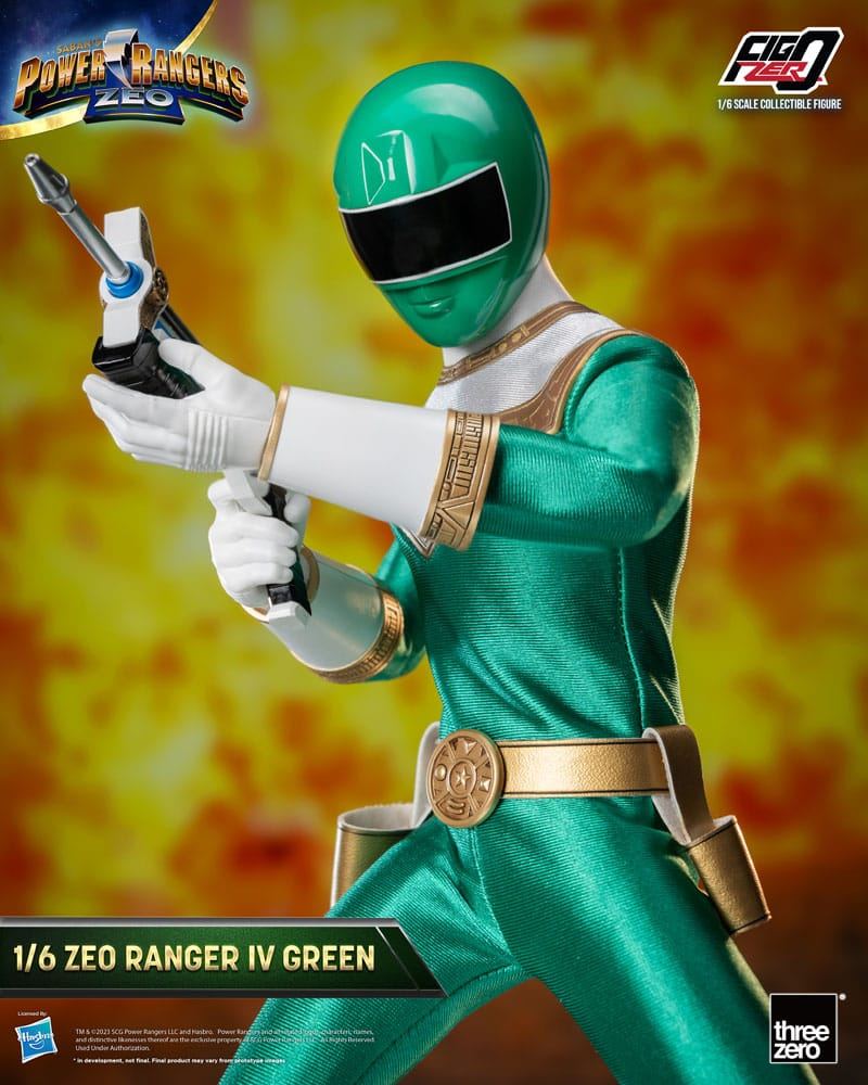 Power Rangers Zeo FigZero Action Figure 1/6 Ranger IV Green 30cm - Action Figures - ThreeZero - Hobby Figures UK