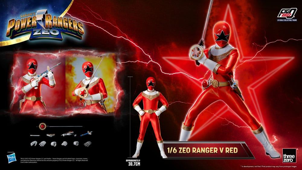 Power Rangers Zeo FigZero Action Figure 1/6 Ranger V Red 30cm - Action Figures - ThreeZero - Hobby Figures UK