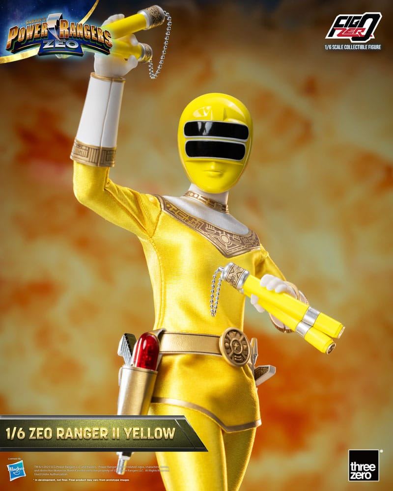 Power Rangers Zeo FigZero Action Figure 1/6 Ranger II Yellow 30cm - Action Figures - ThreeZero - Hobby Figures UK