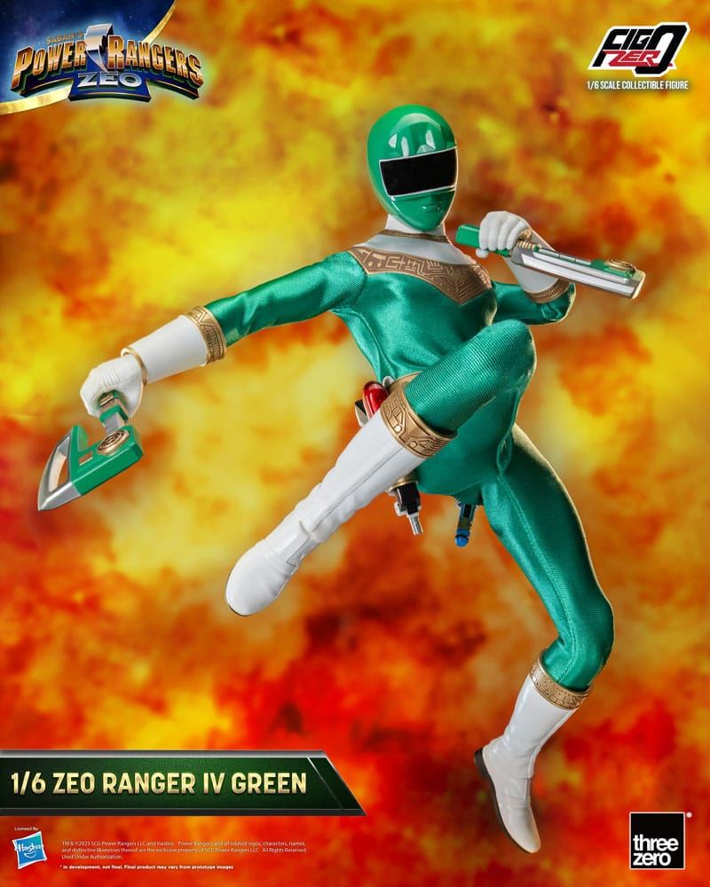 Power Rangers Zeo FigZero Action Figure 1/6 Ranger IV Green 30cm - Action Figures - ThreeZero - Hobby Figures UK