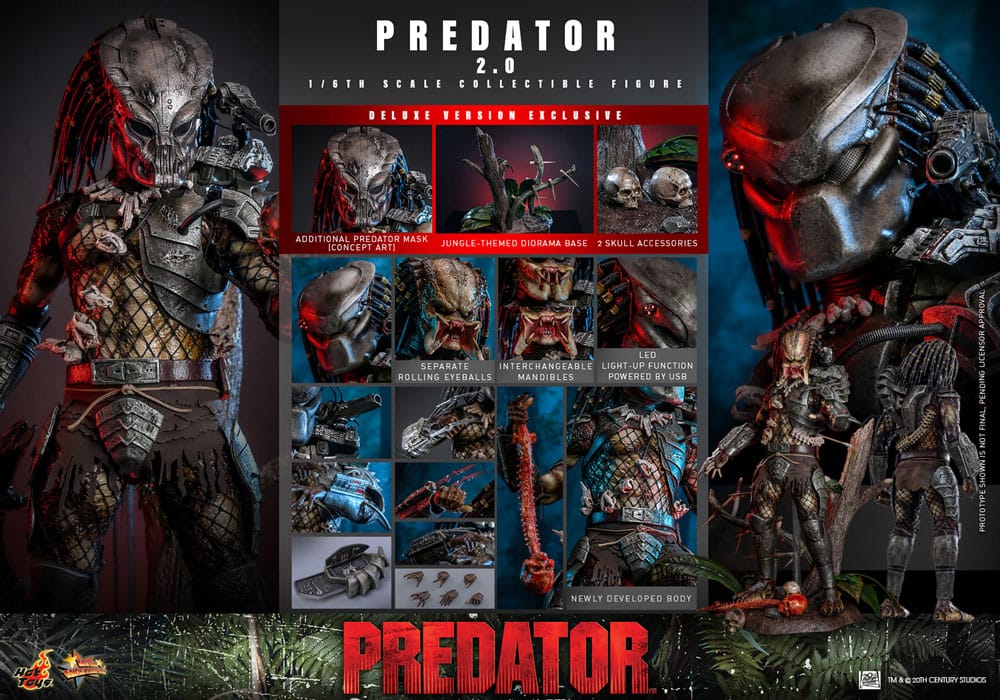 Predator Movie Masterpiece Action Figure 1/6 Predator (2.0) Deluxe