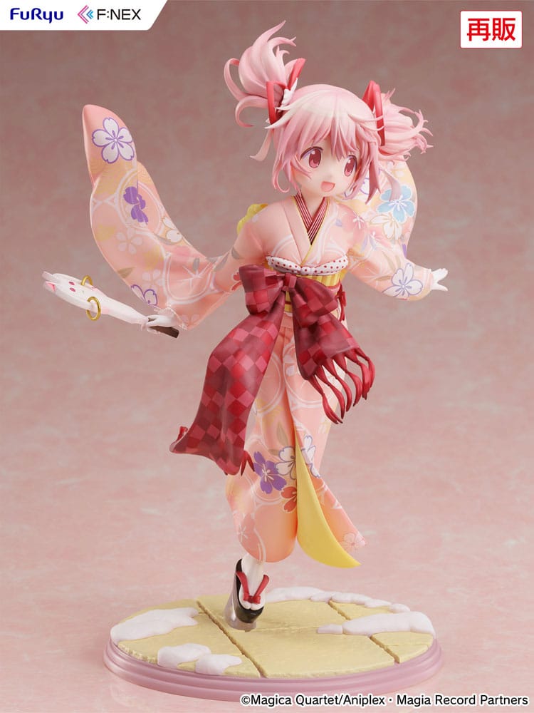 Puella Magi Madoka Magica Side Story Magia Record PVC Statue 1/7 Madoka Kaname Kimono Ver. 22cm - Scale Statue - Furyu - Hobby Figures UK
