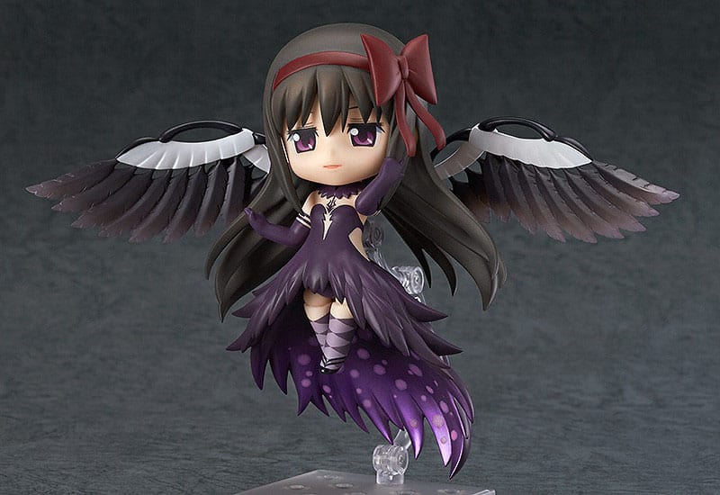 Puella Magi Madoka Magica The Movie Nendoroid Action Figure Devil Homura 10cm (re-run) - Mini Figures - Good Smile Company - Hobby Figures UK