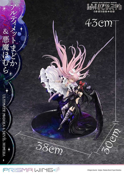 Puella Magi Madoka Magica The Movie Rebellion Prisma Wing PVC Statue 1/7 Ultimate Madoka & Devil Homura 43cm