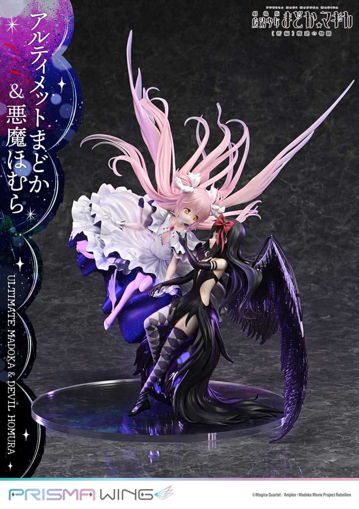 Puella Magi Madoka Magica The Movie Rebellion Prisma Wing PVC Statue 1/7 Ultimate Madoka & Devil Homura 43cm