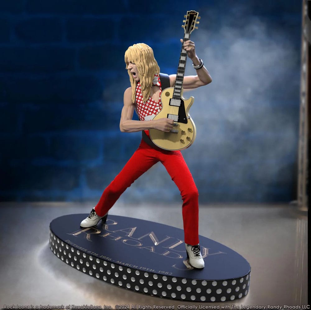 Randy Rhoads IV Rock Iconz Statue The Early Years Red Version 24cm