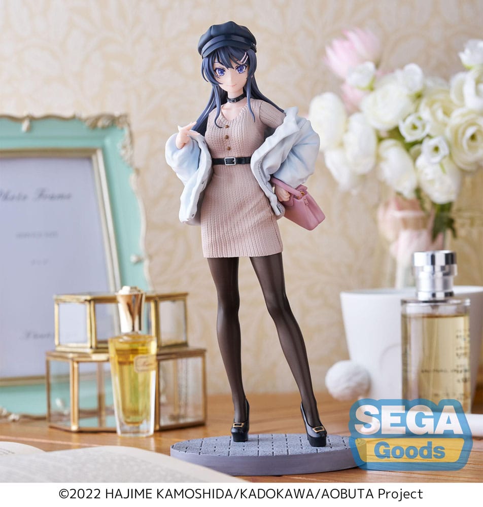 Rascal Does Not Dream of a Bunny Girl Senpai Luminasta PVC Statue Mai Sakurajima Casual Clothes Ver. 21cm - Scale Statue - Sega - Hobby Figures UK