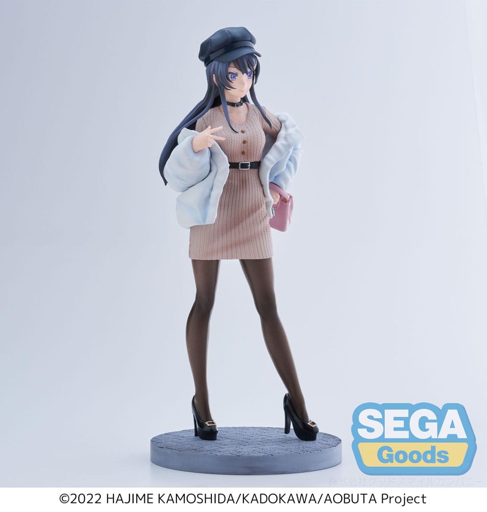 Rascal Does Not Dream of a Bunny Girl Senpai Luminasta PVC Statue Mai Sakurajima Casual Clothes Ver. 21cm - Scale Statue - Sega - Hobby Figures UK