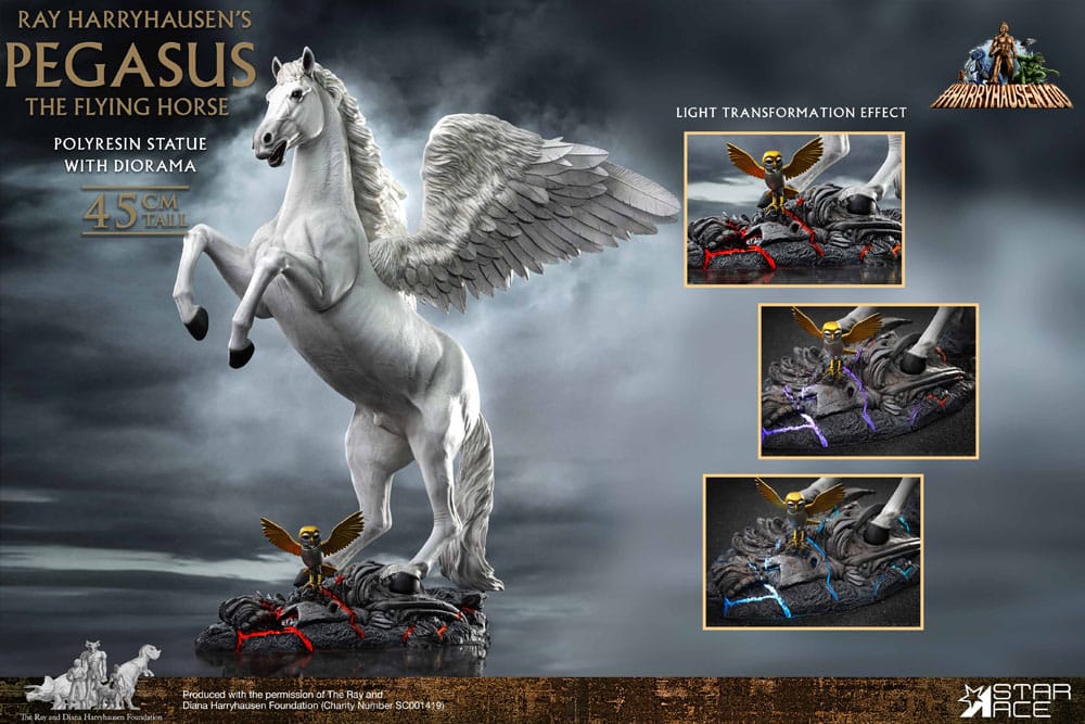 Ray Harryhausen Statue Pegasus: The Flying Horse 2.0 Deluxe Version 45cm - Scale Statue - Star Ace Toys - Hobby Figures UK