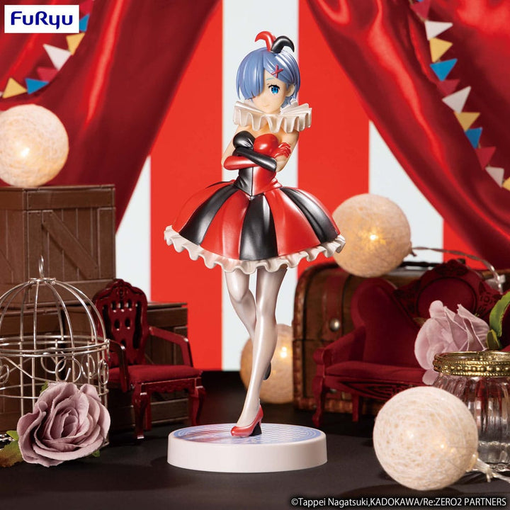 Re:ZERO SSS PVC Statue Rem in Circus Pearl Color Ver. 21cm