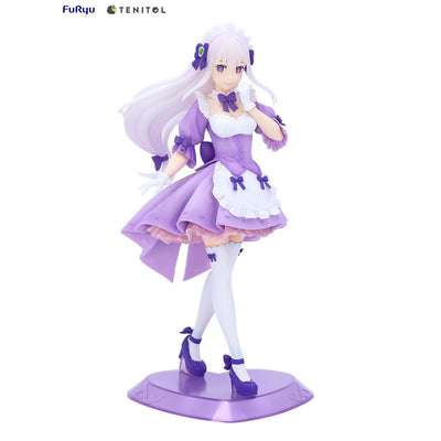 Re:ZERO Starting Life in Another World Tenitol PVC Statue Maid Emilia 28cm - Scale Statue - Furyu - Hobby Figures UK