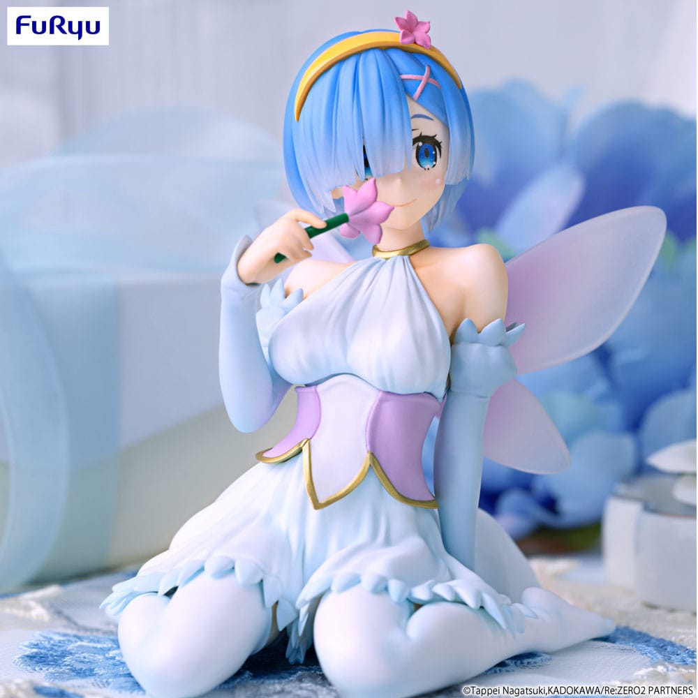 Re:Zero Starting Life in Another World Noodle Stopper PVC Statue Rem Flower Fairy 9cm - Scale Statue - Furyu - Hobby Figures UK