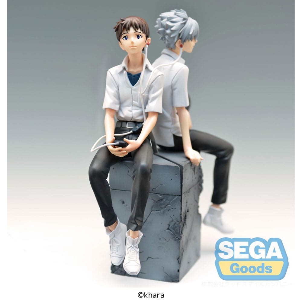 Rebuild of Evangelion Luminasta PVC Statue Shinji & Kaworu Evangelion: New Theatrical Edition Shinji Ver. 17cm - Scale Statue - Sega - Hobby Figures UK