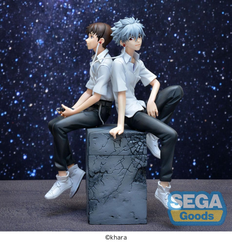 Rebuild of Evangelion Luminasta PVC Statue Shinji & Kaworu Evangelion: New Theatrical Edition Kaworu Ver. 17cm - Scale Statue - Sega - Hobby Figures UK