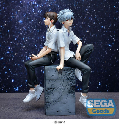 Rebuild of Evangelion Luminasta PVC Statue Shinji & Kaworu Evangelion: New Theatrical Edition Shinji Ver. 17cm - Scale Statue - Sega - Hobby Figures UK