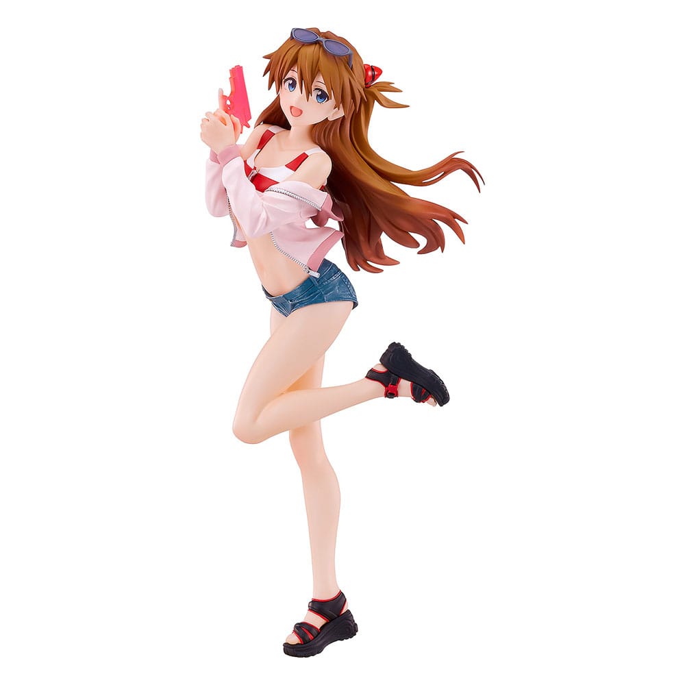Rebuild of Evangelion Pop Up Parade L PVC Statue Beach Queens: Asuka Shikinami Langley 22cm - Scale Statue - Good Smile Company - Hobby Figures UK