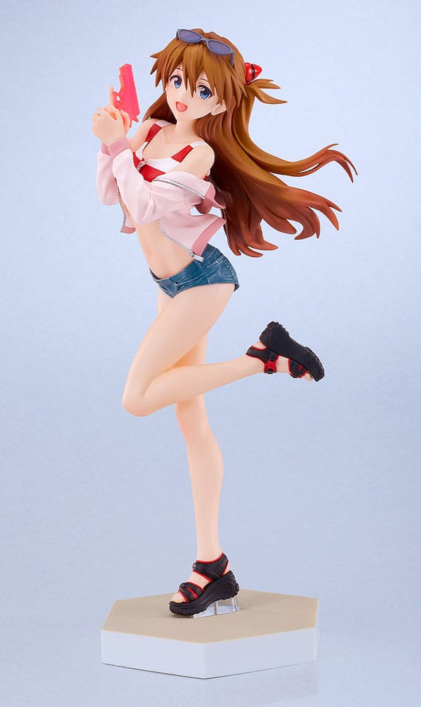 Rebuild of Evangelion Pop Up Parade L PVC Statue Beach Queens: Asuka Shikinami Langley 22cm - Scale Statue - Good Smile Company - Hobby Figures UK
