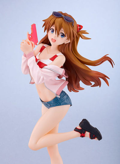 Rebuild of Evangelion Pop Up Parade L PVC Statue Beach Queens: Asuka Shikinami Langley 22cm - Scale Statue - Good Smile Company - Hobby Figures UK