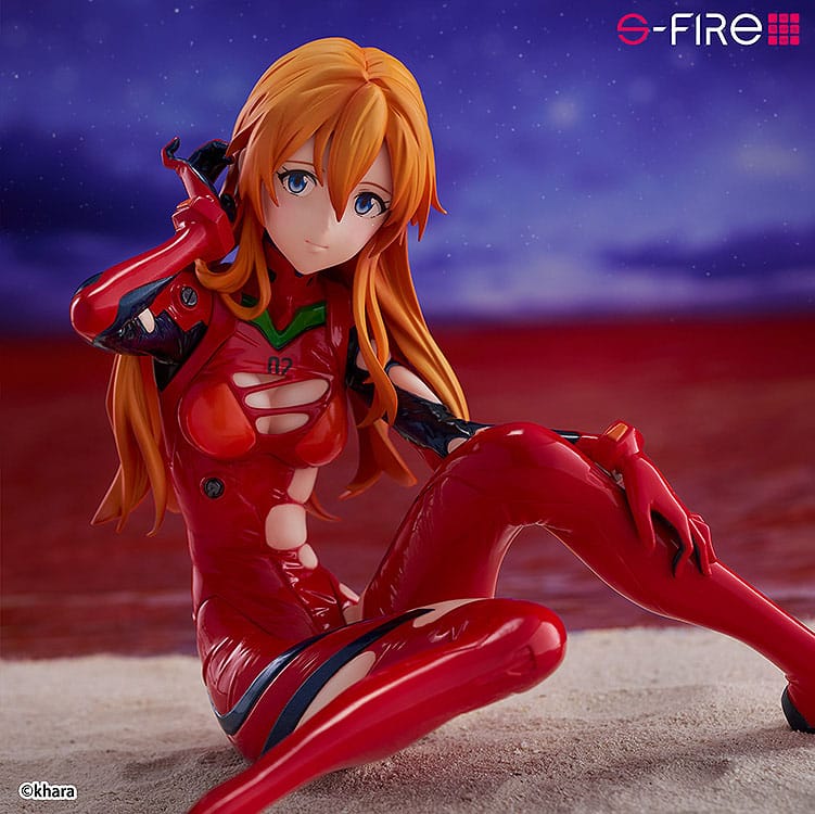 Rebuild of Evangelion S-Fire PVC Statue 1/7 Asuka Langley 12cm - Scale Statue - Sega - Hobby Figures UK