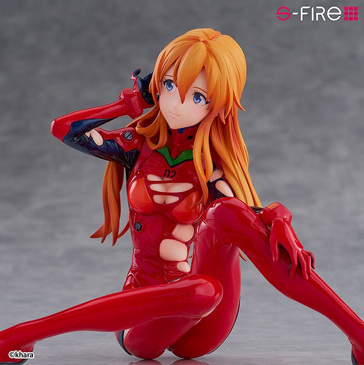Rebuild of Evangelion S-Fire PVC Statue 1/7 Asuka Langley 12cm - Scale Statue - Sega - Hobby Figures UK