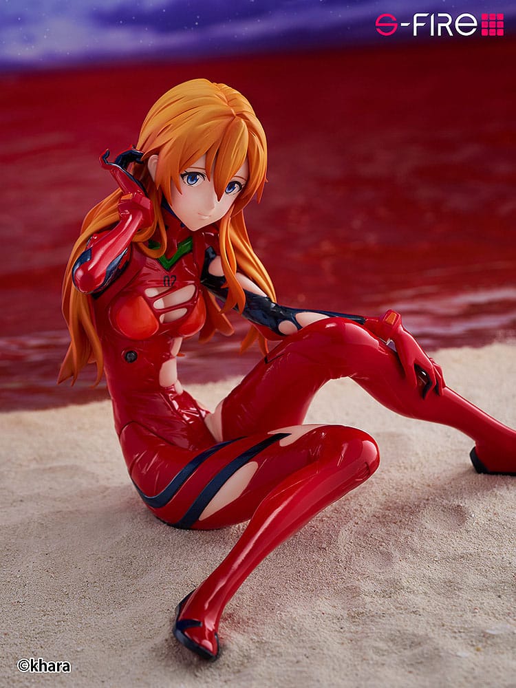 Rebuild of Evangelion S-Fire PVC Statue 1/7 Asuka Langley 12cm - Scale Statue - Sega - Hobby Figures UK