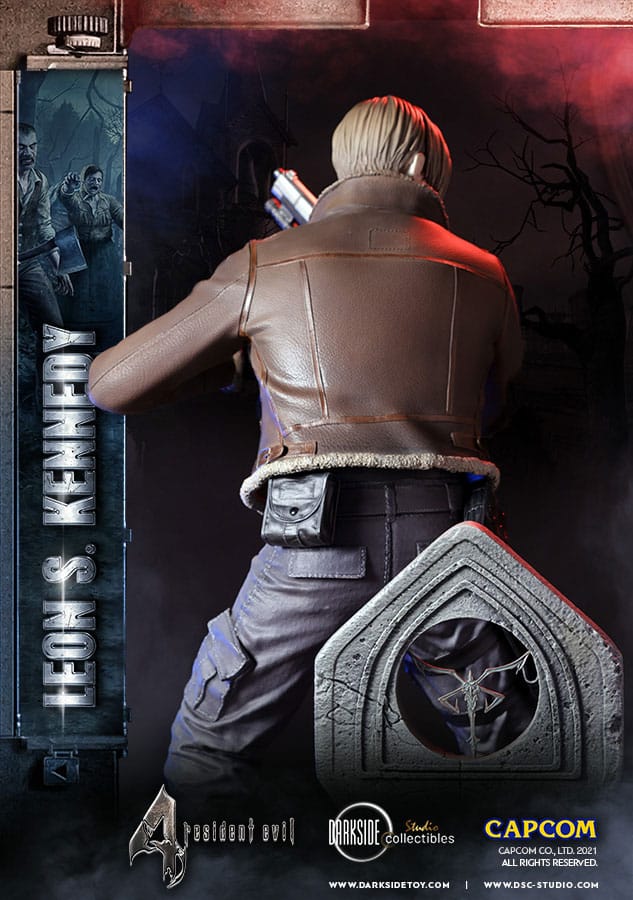Resident Evil Premium Statue Leon Kennedy 50cm - Scale Statue - Darkside Collectibles Studio - Hobby Figures UK