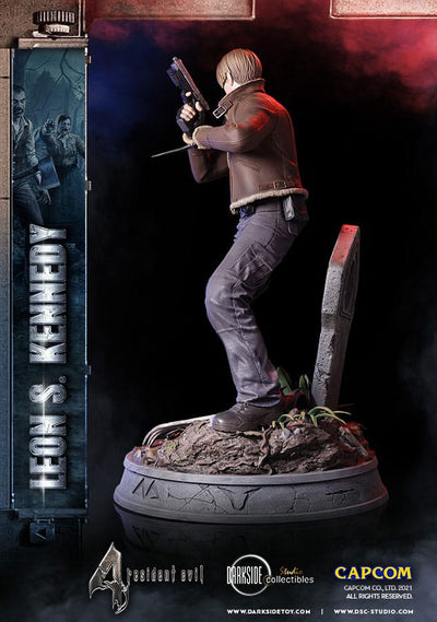Resident Evil Premium Statue Leon Kennedy 50cm - Scale Statue - Darkside Collectibles Studio - Hobby Figures UK