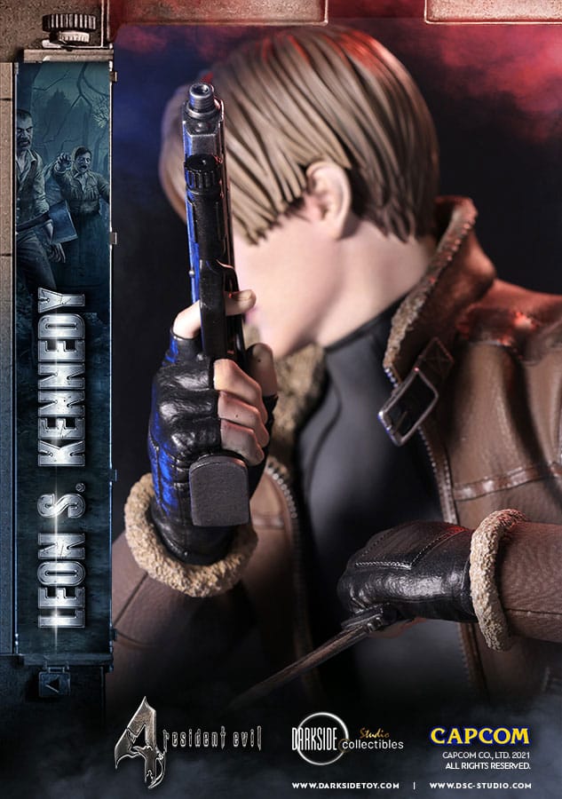 Resident Evil Premium Statue Leon Kennedy 50cm - Scale Statue - Darkside Collectibles Studio - Hobby Figures UK