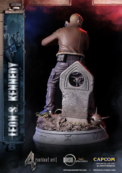 Resident Evil Premium Statue Leon Kennedy 50cm - Scale Statue - Darkside Collectibles Studio - Hobby Figures UK