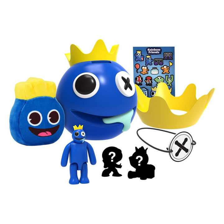 Rainbow Friends Action Figure Blu Serie 1: Figura Snodabile Da 5 Pollici Con Accessorio, Giocattolo Ufficiale Da Collezione Per Bambini, Personaggio Del Videogioco