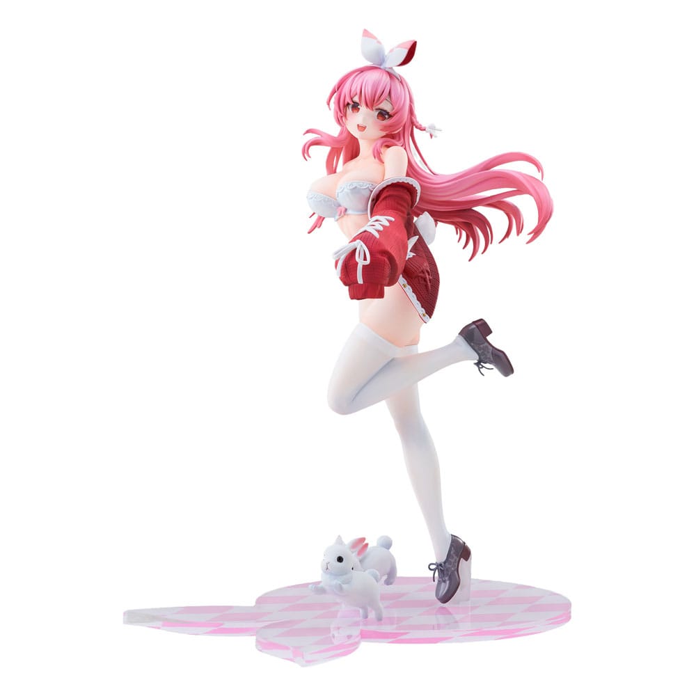 Rosuuri Original Character PVC Statue 1/7 White Rabbit Rosu Swimsuit Ver. DCTer 25cm - Scale Statue - DCTer - Hobby Figures UK