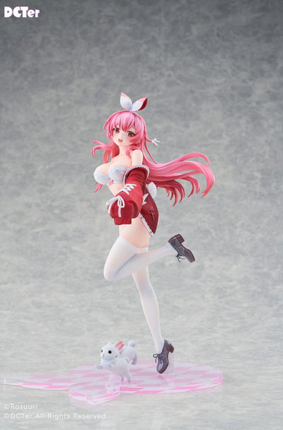 Rosuuri Original Character PVC Statue 1/7 White Rabbit Rosu Swimsuit Ver. DCTer 25cm - Scale Statue - DCTer - Hobby Figures UK