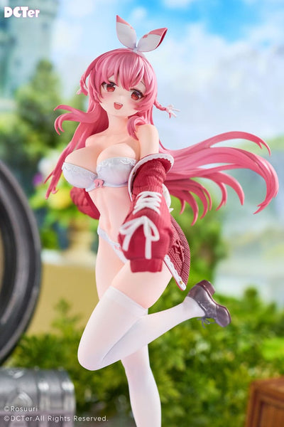 Rosuuri Original Character PVC Statue 1/7 White Rabbit Rosu Swimsuit Ver. DCTer 25cm - Scale Statue - DCTer - Hobby Figures UK