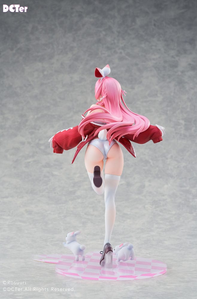 Rosuuri Original Character PVC Statue 1/7 White Rabbit Rosu Swimsuit Ver. DCTer 25cm - Scale Statue - DCTer - Hobby Figures UK