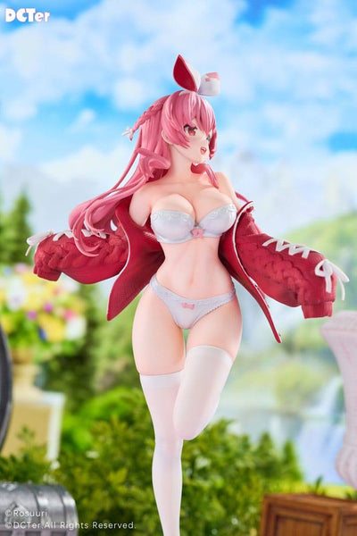 Rosuuri Original Character PVC Statue 1/7 White Rabbit Rosu Swimsuit Ver. DCTer 25cm - Scale Statue - DCTer - Hobby Figures UK