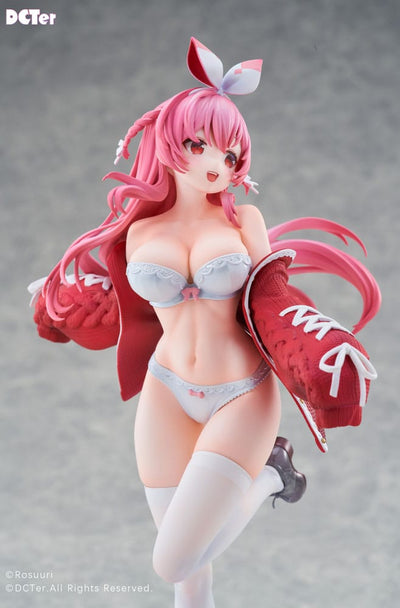 Rosuuri Original Character PVC Statue 1/7 White Rabbit Rosu Swimsuit Ver. DCTer 25cm - Scale Statue - DCTer - Hobby Figures UK