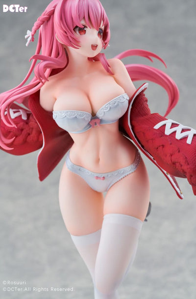 Rosuuri Original Character PVC Statue 1/7 White Rabbit Rosu Swimsuit Ver. DCTer 25cm - Scale Statue - DCTer - Hobby Figures UK