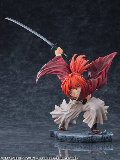 Rurouni Kenshin: Meiji Kenkaku Romantan Kyoto Douran PVC Statue 1/6 Kenshin Himura Amakakeruryuunohirameki Ver. 26cm - Scale Statue - Bellfine - Hobby Figures UK