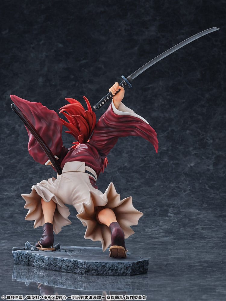 Rurouni Kenshin: Meiji Kenkaku Romantan Kyoto Douran PVC Statue 1/6 Kenshin Himura Amakakeruryuunohirameki Ver. 26cm - Scale Statue - Bellfine - Hobby Figures UK