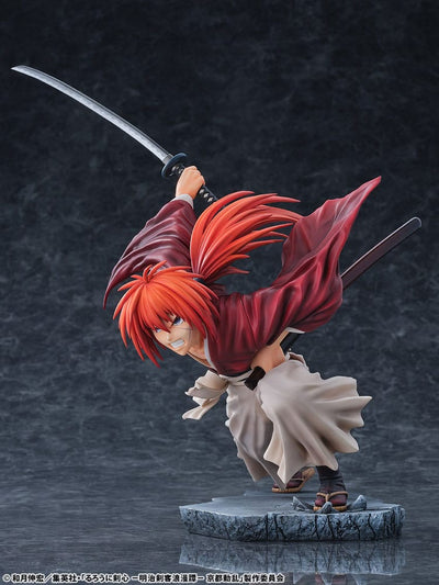 Rurouni Kenshin: Meiji Kenkaku Romantan Kyoto Douran PVC Statue 1/6 Kenshin Himura Amakakeruryuunohirameki Ver. 26cm - Scale Statue - Bellfine - Hobby Figures UK