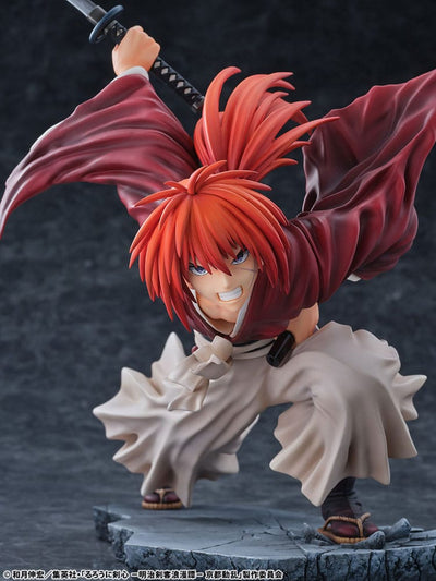 Rurouni Kenshin: Meiji Kenkaku Romantan Kyoto Douran PVC Statue 1/6 Kenshin Himura Amakakeruryuunohirameki Ver. 26cm - Scale Statue - Bellfine - Hobby Figures UK