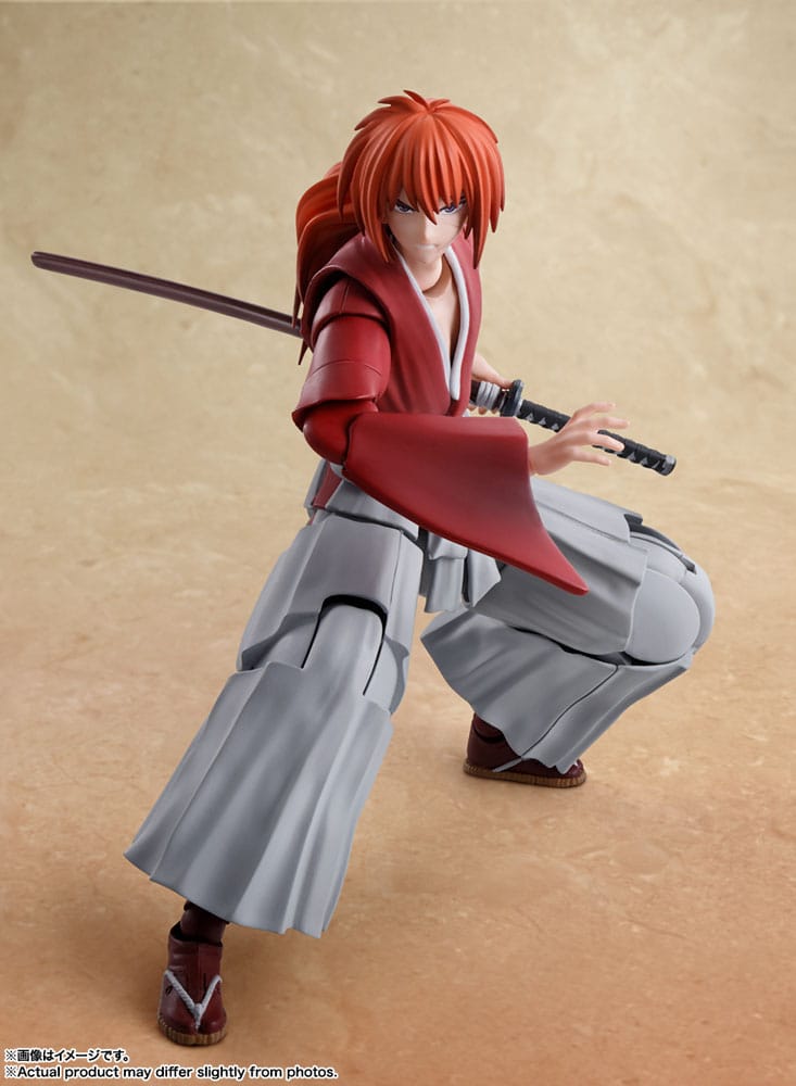 Rurouni Kenshin: Meiji Swordsman Romantic Story S.H. Figuarts Action Figure Kenshin Himura 13cm - Action Figures - Bandai Tamashii Nations - Hobby Figures UK