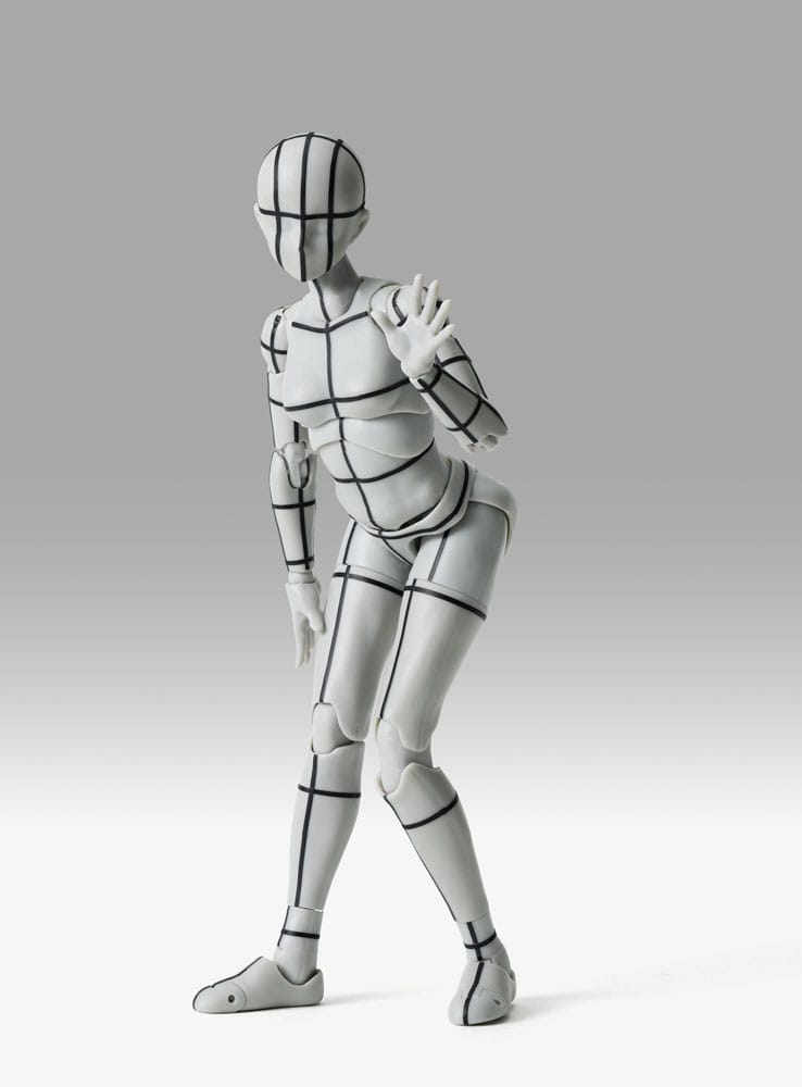S.H.Figuarts Action Figure Body-Chan Sports Edition Wire Frame (Gray Color Ver.) 15cm - Action Figures - Bandai Tamashii Nations - Hobby Figures UK