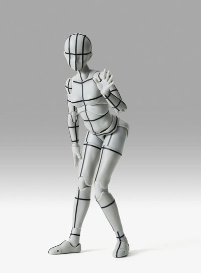 S.H.Figuarts Action Figure Body-Chan Sports Edition Wire Frame (Gray Color Ver.) 15cm - Action Figures - Bandai Tamashii Nations - Hobby Figures UK