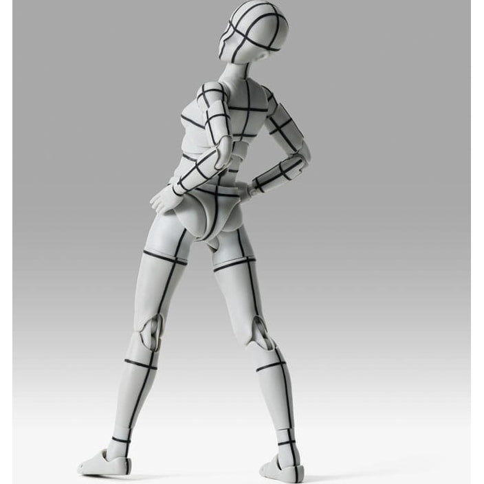 S.H.Figuarts Action Figure Body-Chan Sports Edition Wire Frame (Gray Color Ver.) 15cm - Action Figures - Bandai Tamashii Nations - Hobby Figures UK