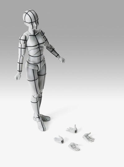 S.H.Figuarts Action Figure Body-Chan Sports Edition Wire Frame (Gray Color Ver.) 15cm - Action Figures - Bandai Tamashii Nations - Hobby Figures UK