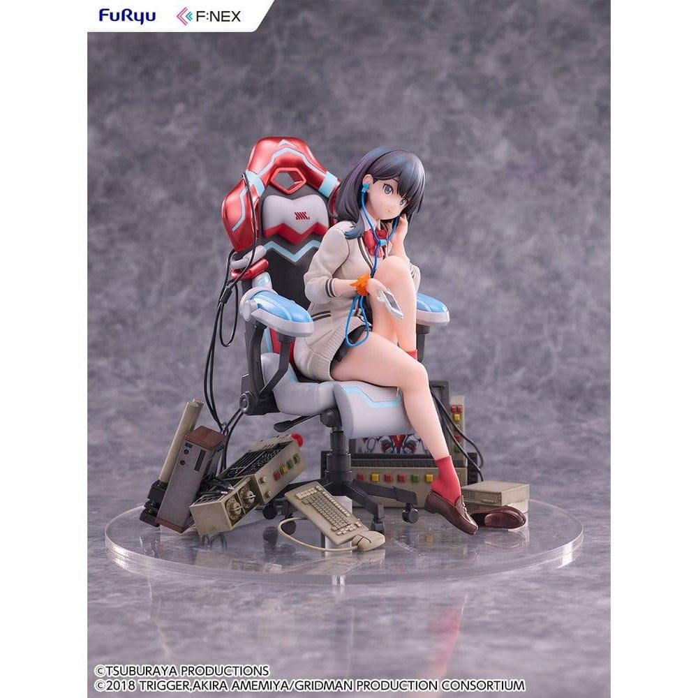 Gridman Rika Statue SSSS. Gridman Universe PVC Statue Rikka Takarada Gaming Chair Ver. 19c ...