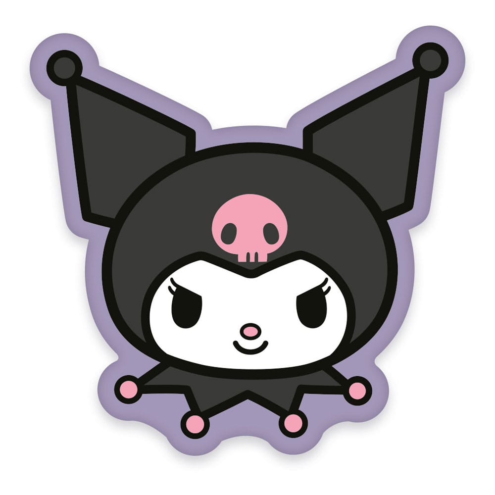 Sanrio Pillow Kuromi Face 36cm - Plush - Herding - Hobby Figures UK